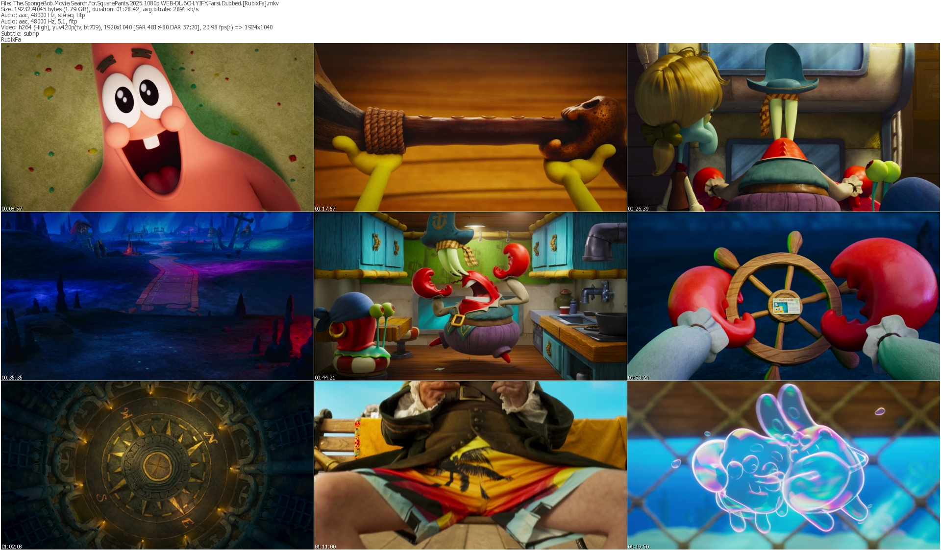 دانلود انیمیشن The SpongeBob Movie Search for SquarePants 2025 دوبله فارسی